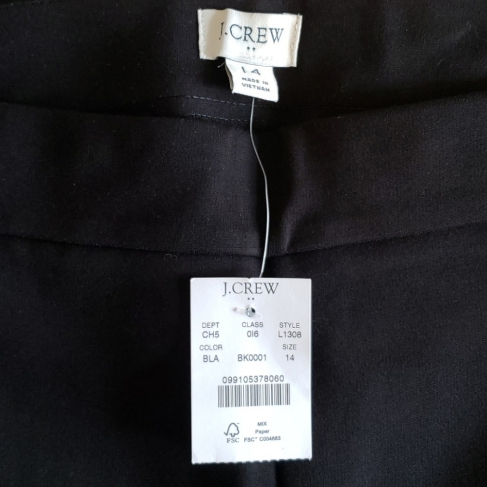 NWT Ponte Slim Work Pant by J.Crew Factory - Picture 6 of 7